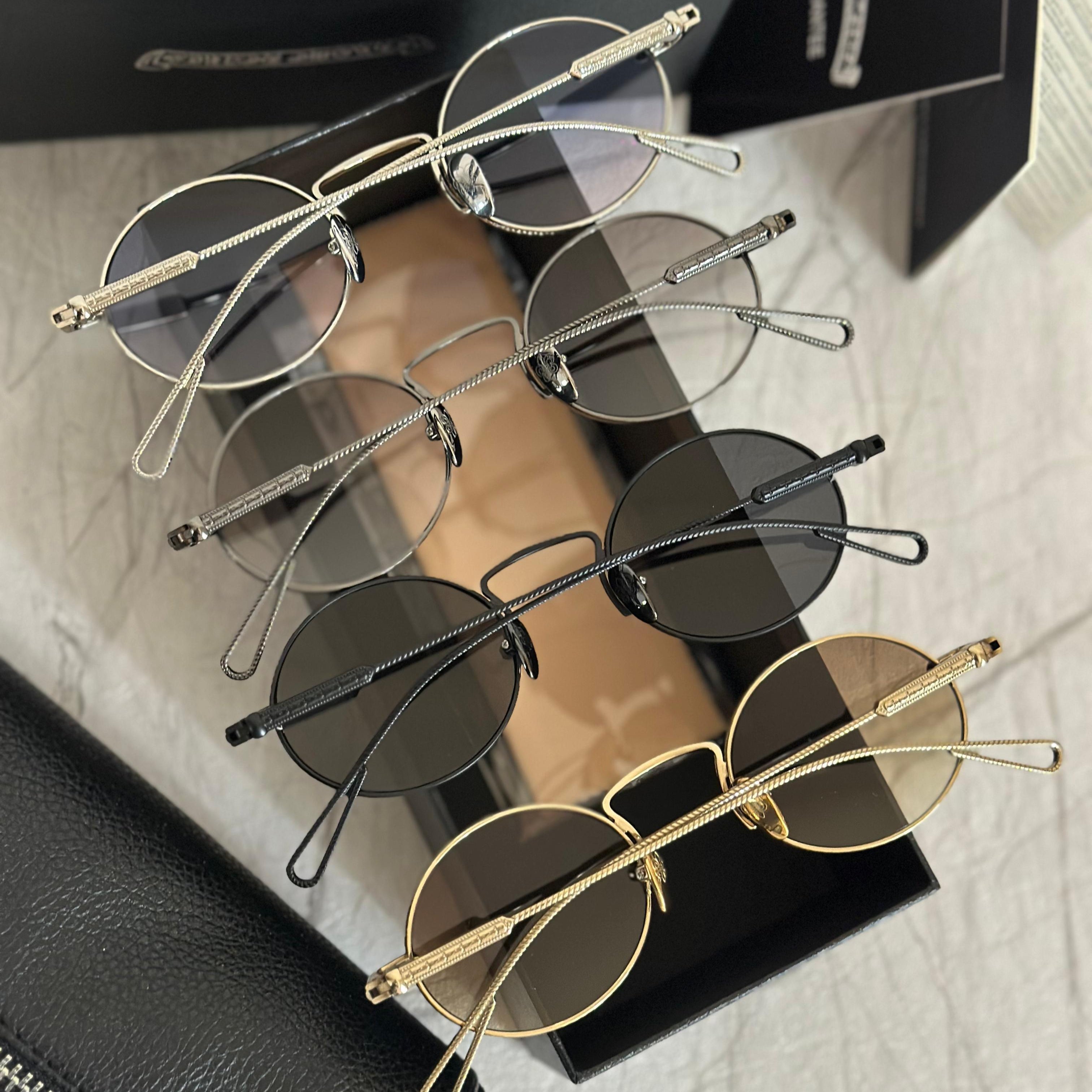 Chrome Hearts Hellz Bellz Round Sunglasses