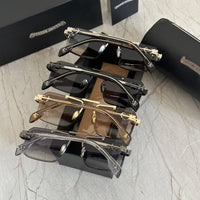 Chrome Hearts Silver Dagger Shield Sunglasses