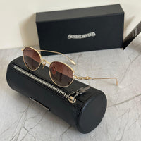 Chrome Hearts Braided Plus Oval Sunglasses