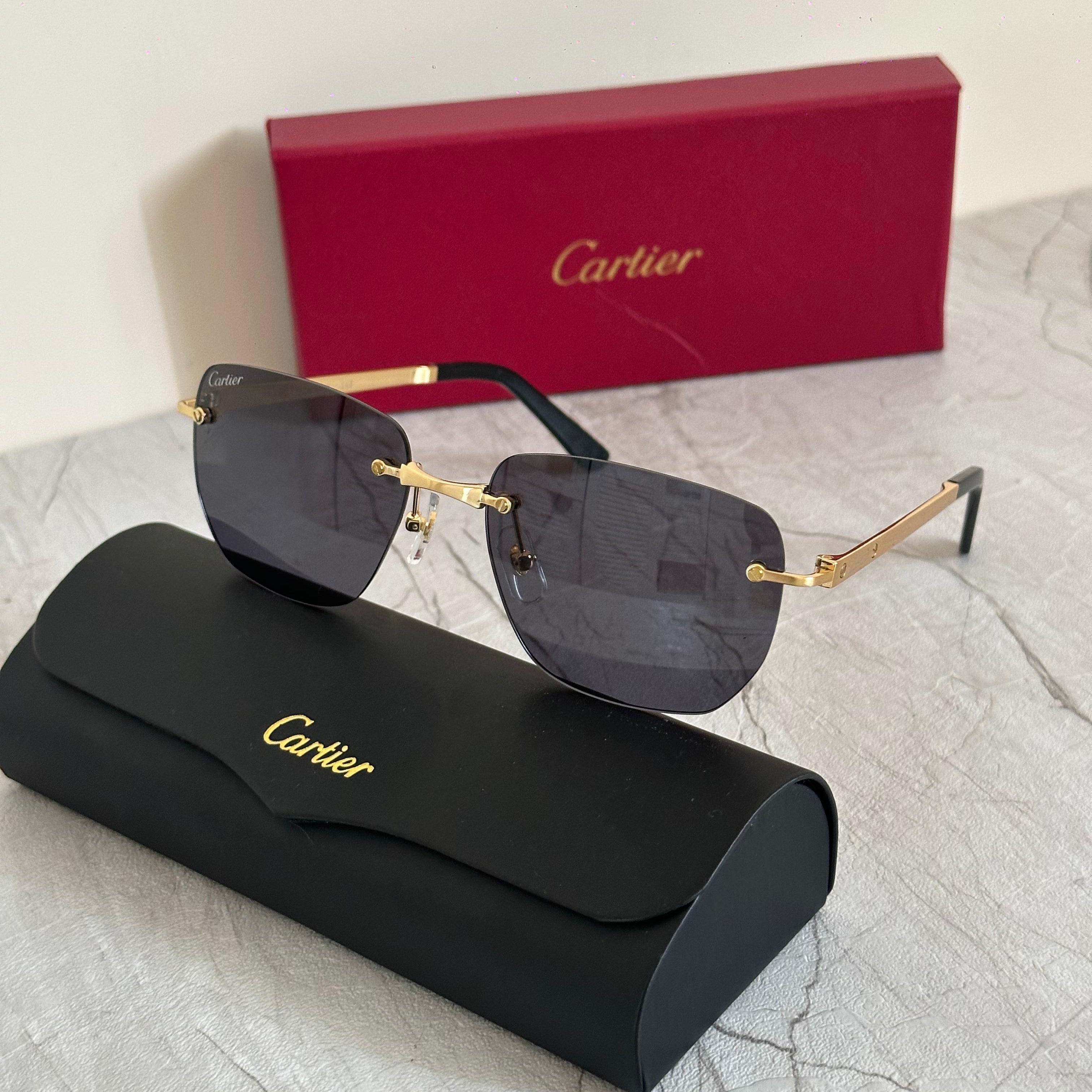 Cartier CT0046S Rimless Sunglasses