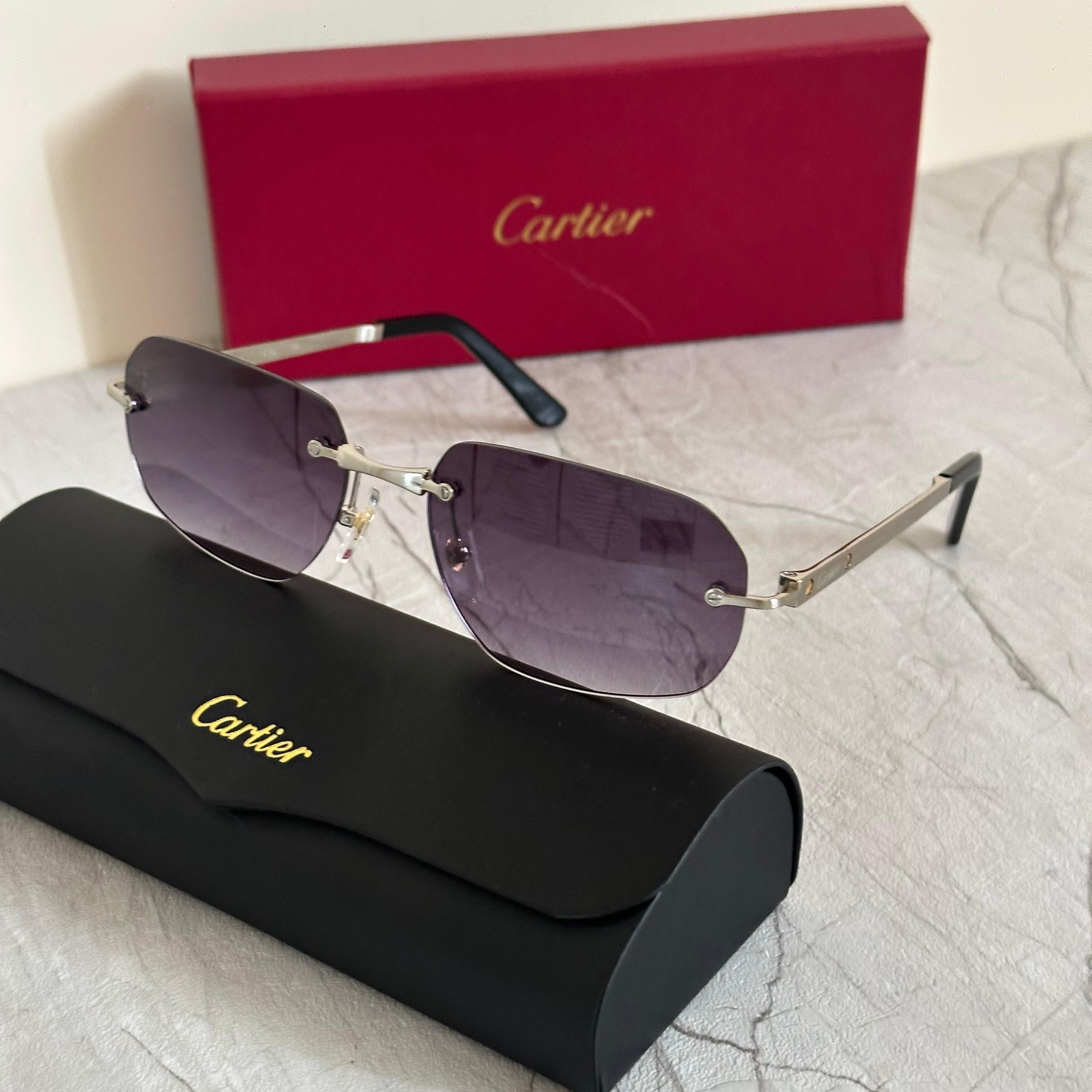 Cartier CT0046S Rimless Sunglasses