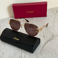 Cartier CT0368S Panthère de Cartier Shield Sunglasses