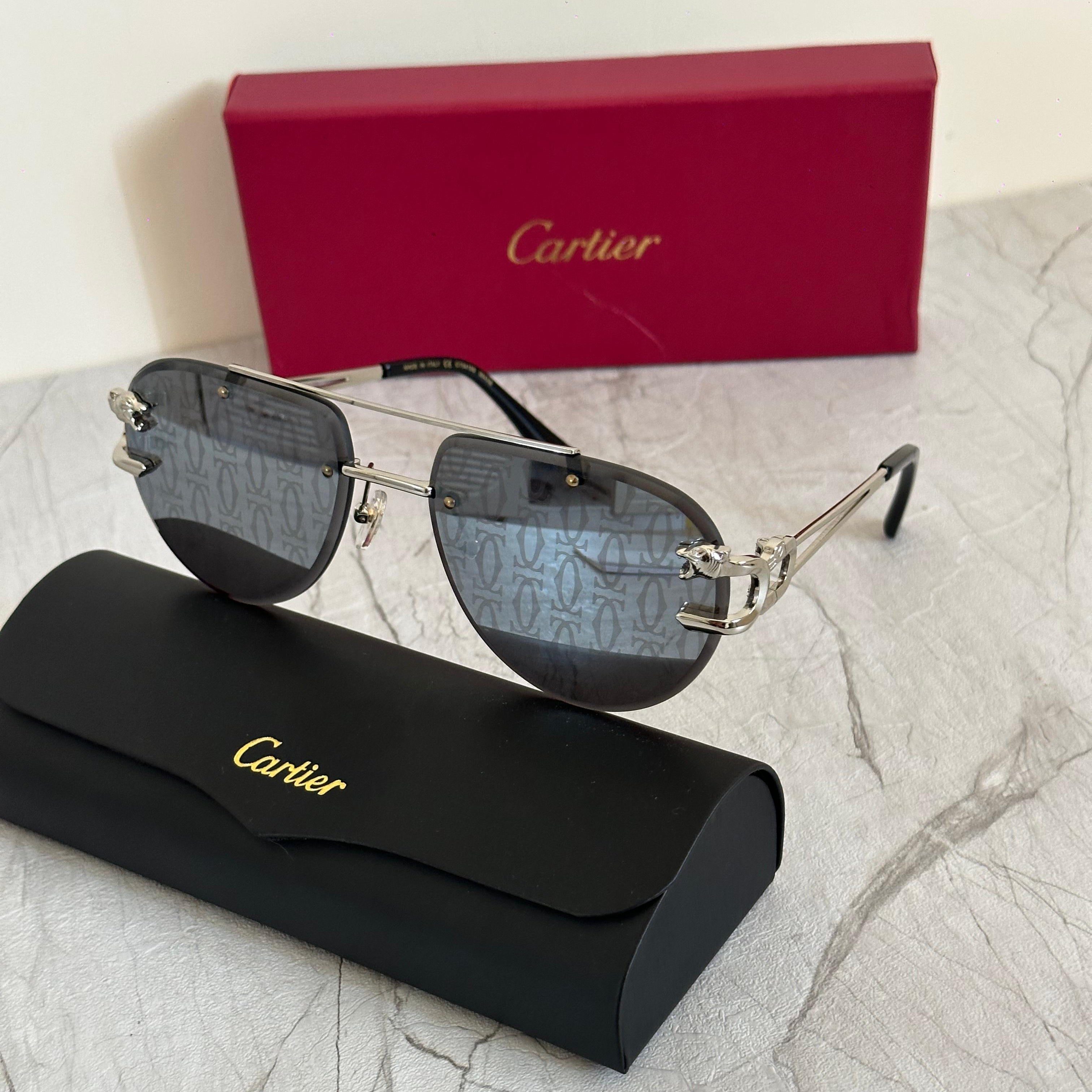 Cartier CT0368S Panthère de Cartier Shield Sunglasses