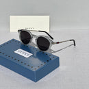 Gucci GG0061S Round Havana Sunglasses