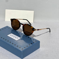 Gucci GG0061S Round Havana Sunglasses