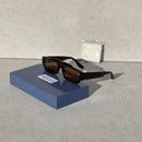 Gucci GG1086S Rectangular Ivory Sunglasses