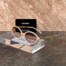Chanel Oval Logo-Temple Sunglasses