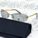 Chanel Butterfly Rimless Sunglasses