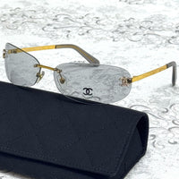 Chanel Butterfly Rimless Sunglasses