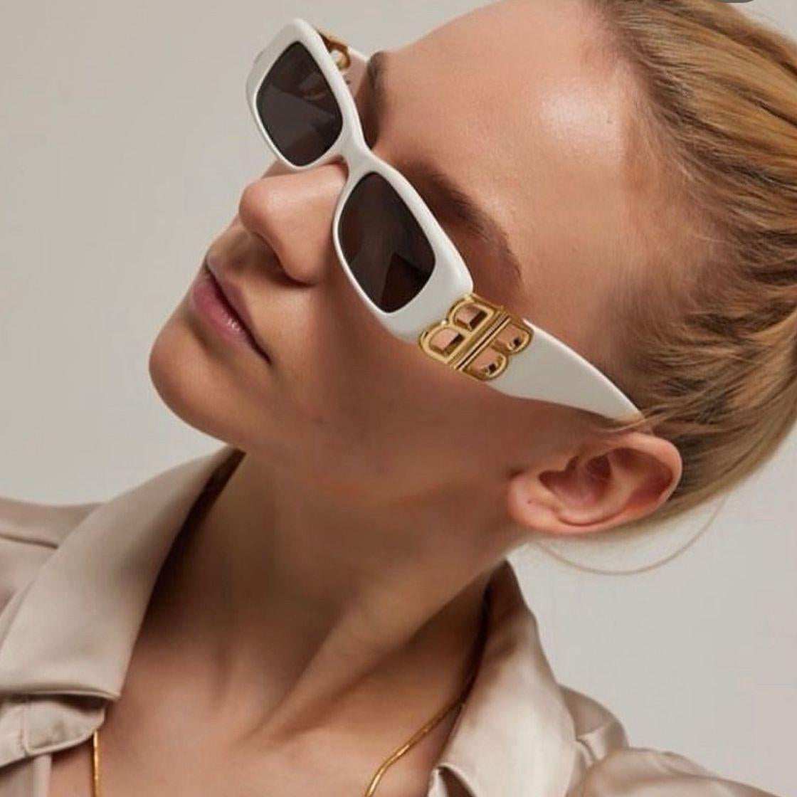 Balenciaga Dynasty BB Rectangle Sunglasses #2