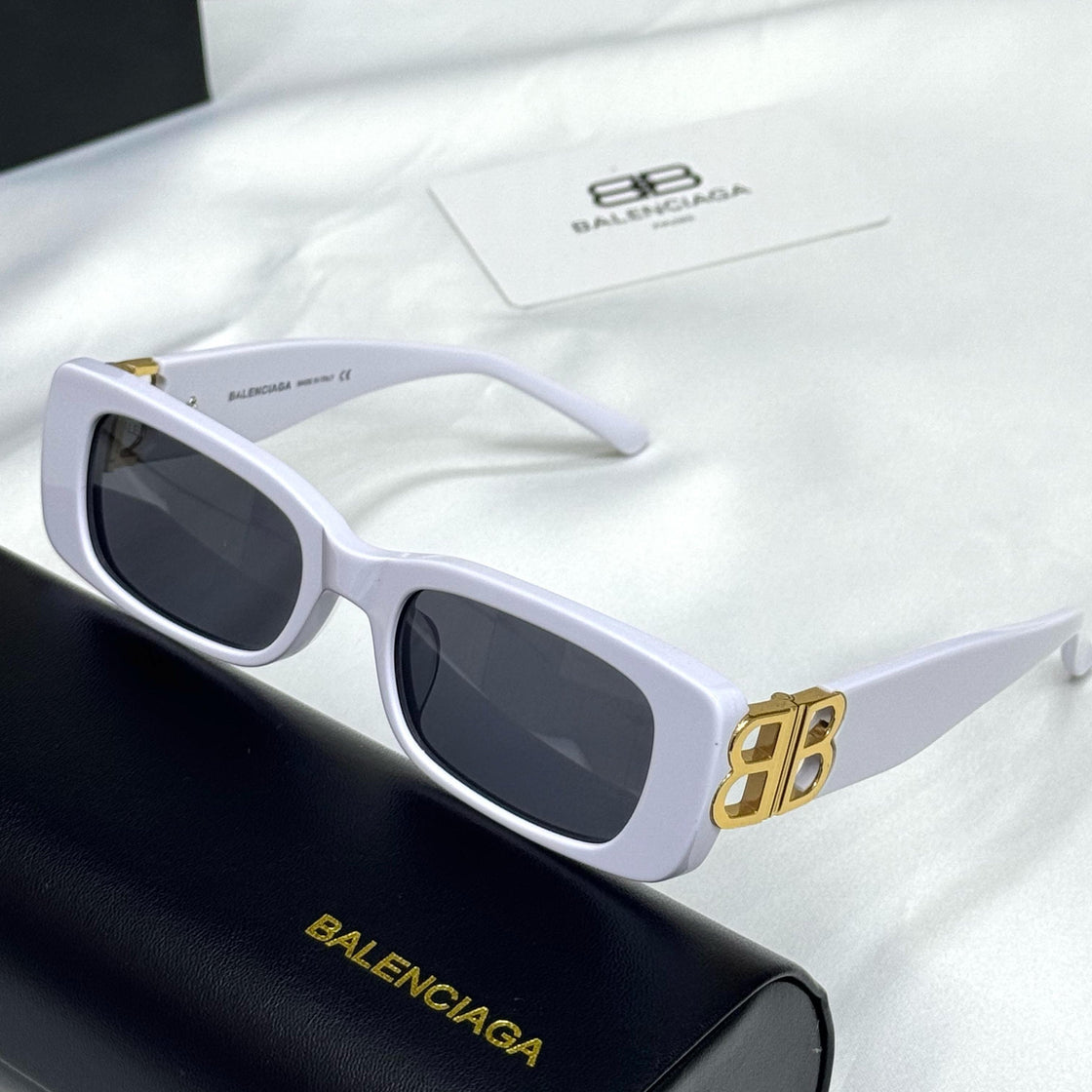 Balenciaga Dynasty BB Rectangle Sunglasses #2