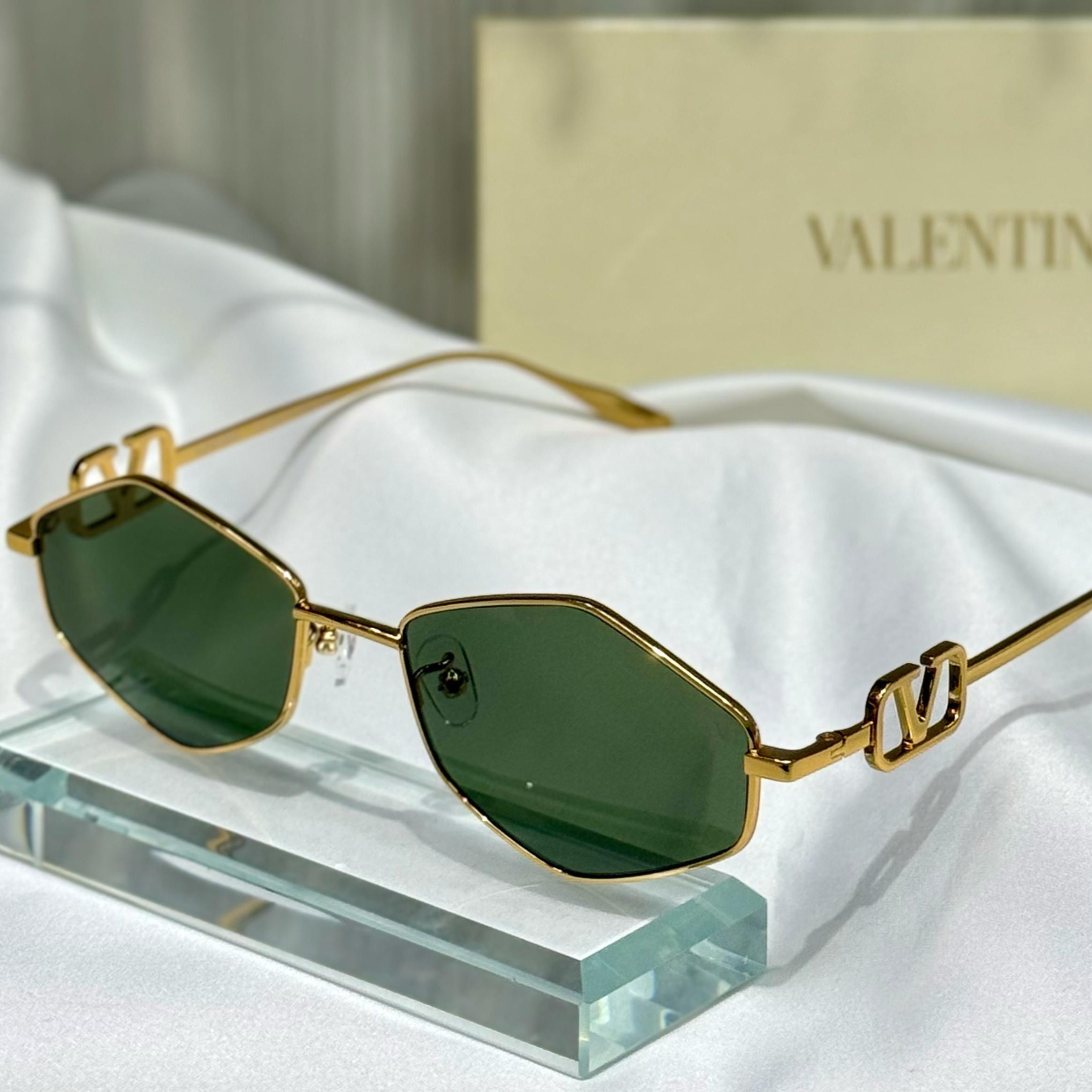 Valentino Geometric Cut-Out Sunglasses – VA2032 Style