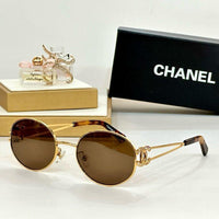 Chanel Round Eyewear Frame with CC Accent