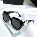 Chanel Heart Emblem Cat-Eye Sunglasses