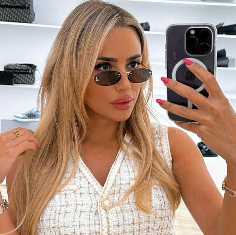 Fendi FE40090U Oval Rimless Sunglasses