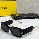 Fendi Fendiroma Cutout Rectangle Sunglasses