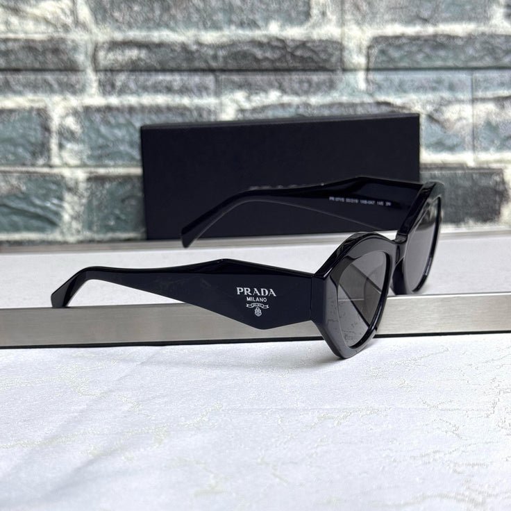 Prada Oversized Curved Cat-Eye Sunglasses – PR 08YS Style