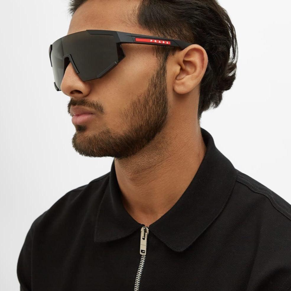Prada Linea Rossa Shield Sunglasses – PS 01XS Style