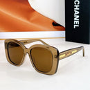 Chanel Oversized Quilted Logo Sunglasses