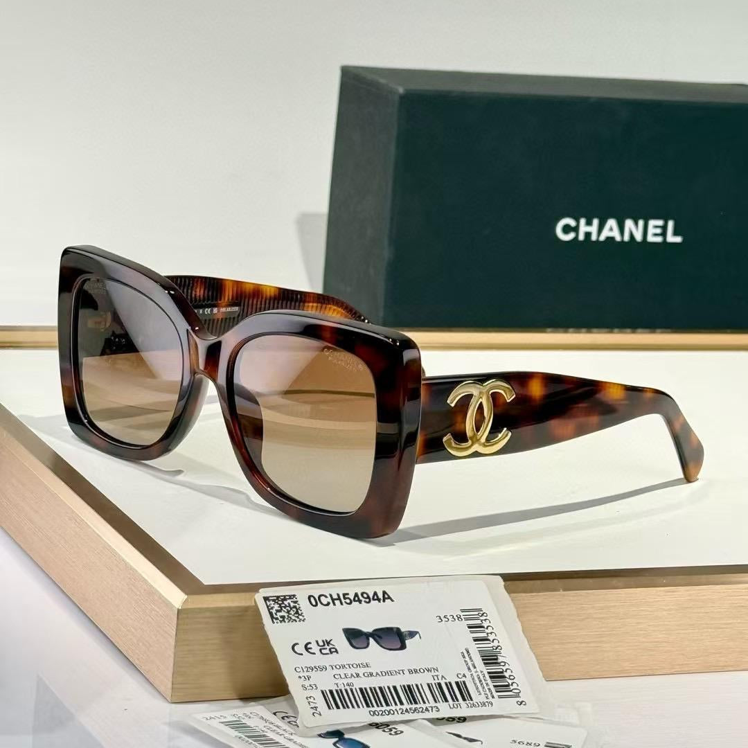 Chanel 5494 Tortoise Oversized Sunglasses