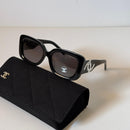 Chanel Square Gloss Black Sunglasses