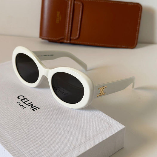 Celine Triomphe Oval Acetate Sunglasses