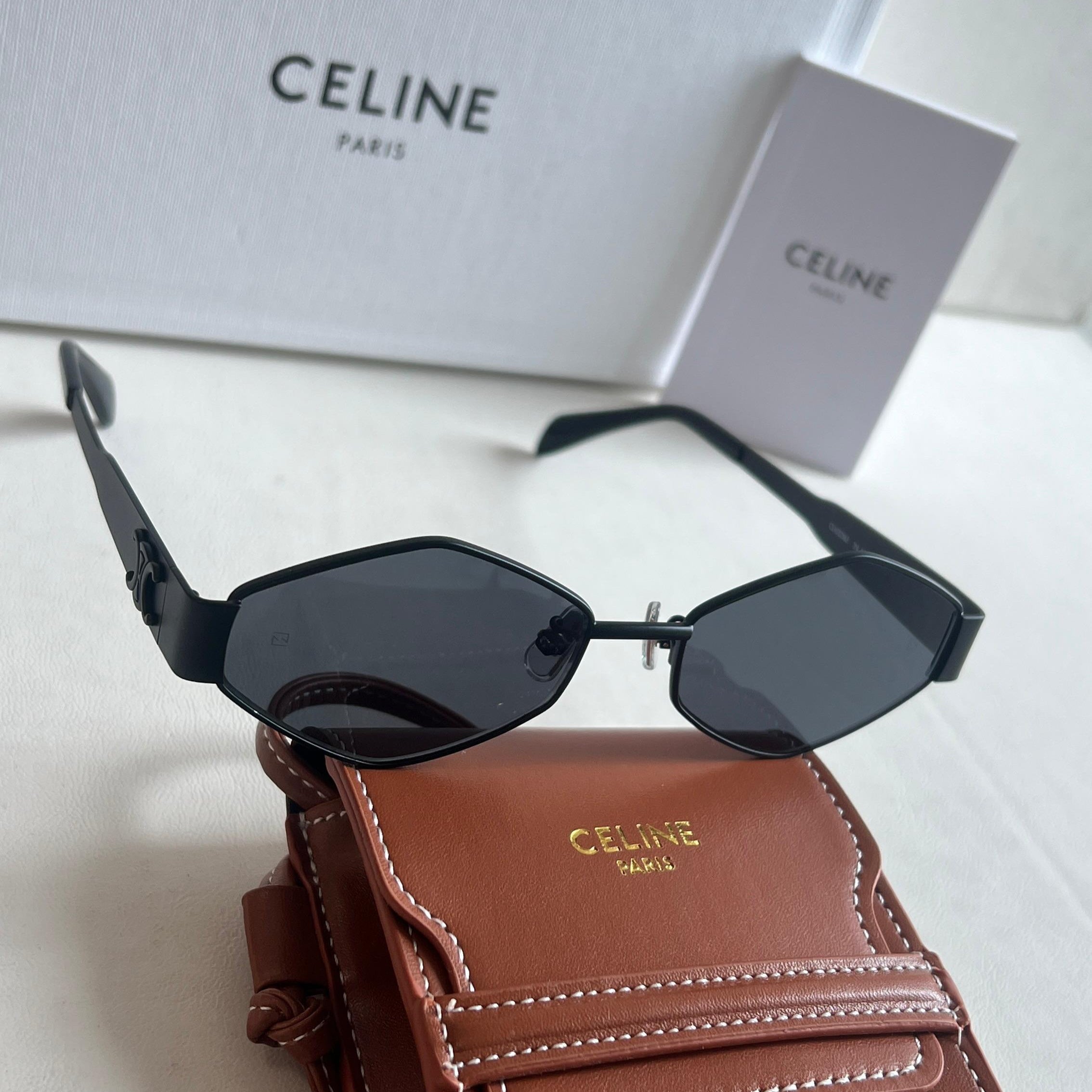 Celine Geometric Slim Shield Sunglasses
