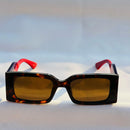 Gucci GG0061S Oversized Square Sunglasses – Red/Navy Edition
