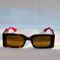 Gucci GG0061S Oversized Square Sunglasses – Red/Navy Edition