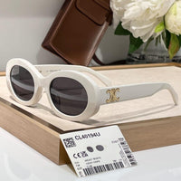 Celine CL40194U Milky White Oval Sunglasses