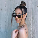 Chanel Logo-Brow Rectangular Sunglasses