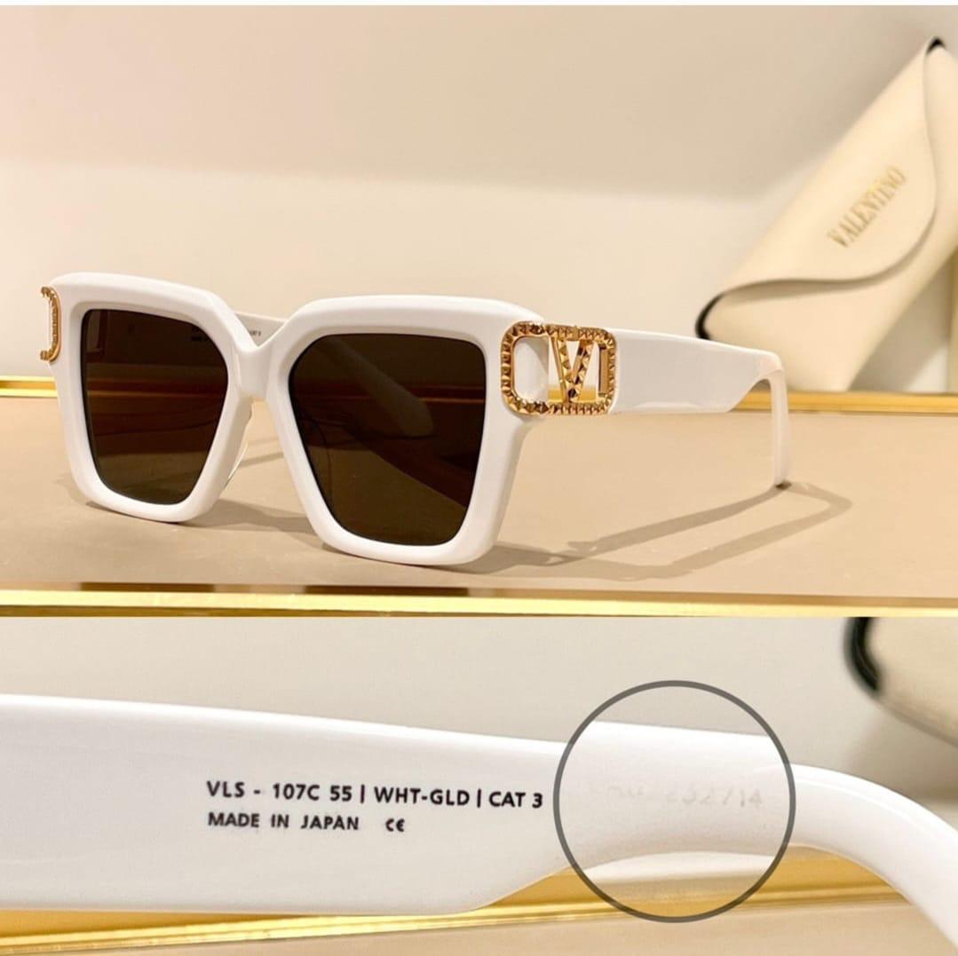 Valentino White Square Sunglasses – VA4081 Style
