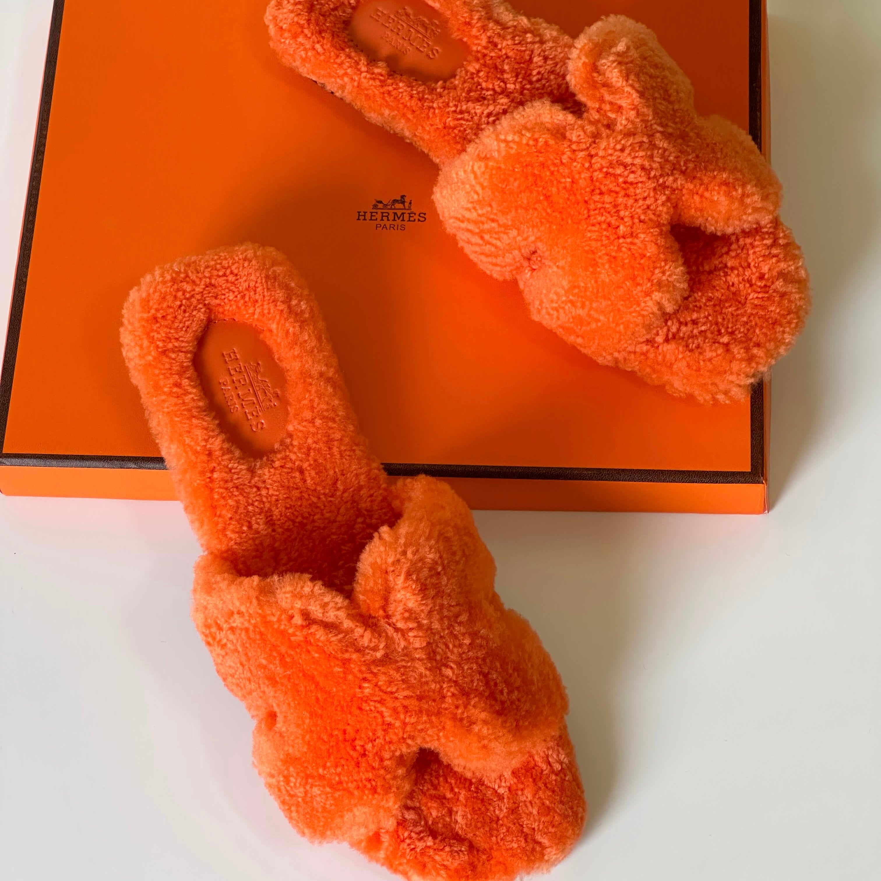 Hermès Oran Shearling Shoes
