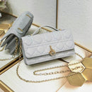 Lady Dior Pouch Latte Cannage Lambskin Bag