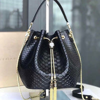 Bvlgari serpenti forever bucket snakeskin Shoulder Bag