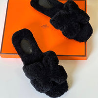 Hermès Oran Shearling Shoes