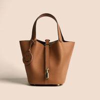 Etoupe Luxe Lock Tote