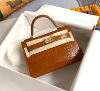 Hermes Kelly Mini Crocodile 21 Cm Bag
