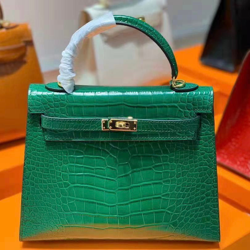 Hermes Kelly 25 Alligator Bag
