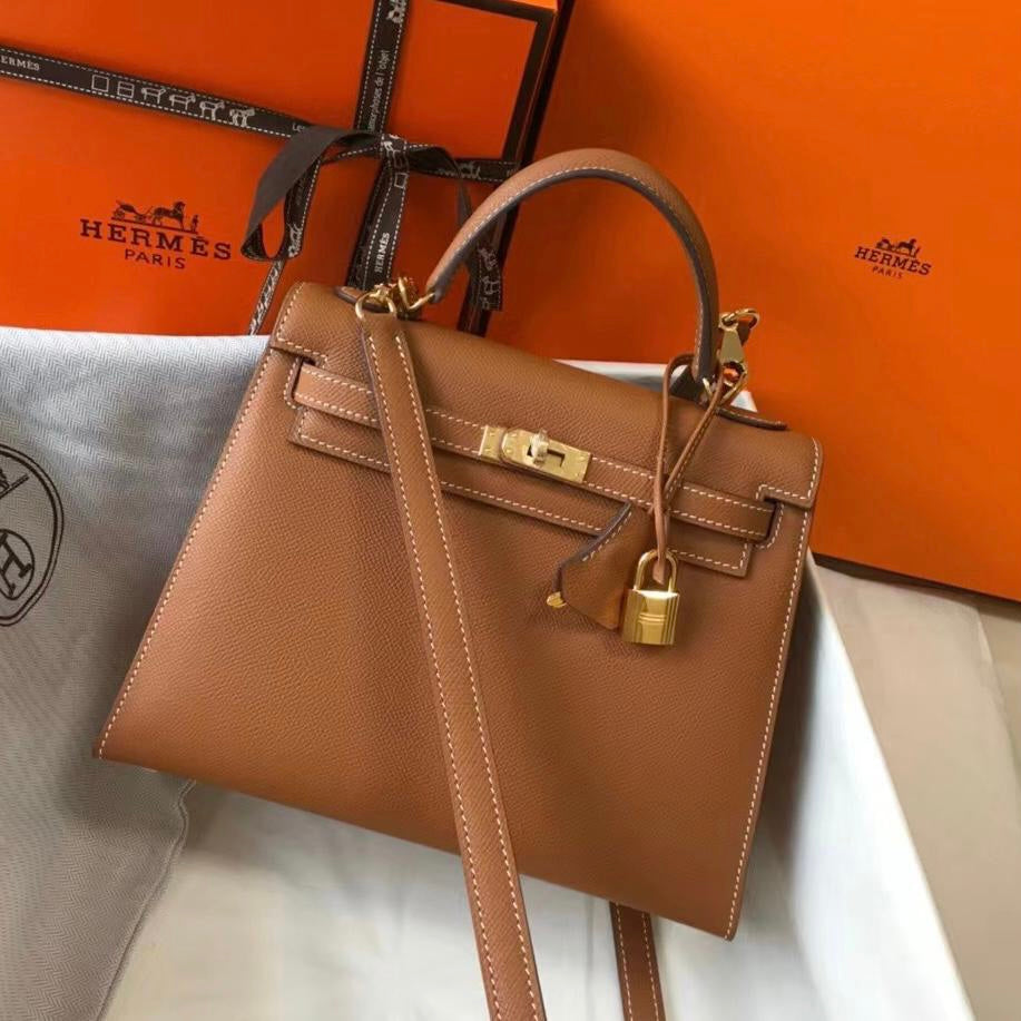 Hermes Kelly 25Cm Caviar leather Bag