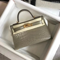 Hermes Kelly Mini Crocodile 21 Cm Bag