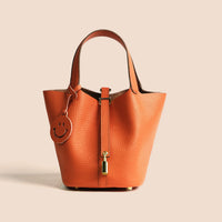 Etoupe Luxe Lock Tote